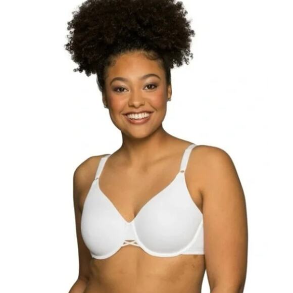 Vanity Fair Size 44DDD White Radiant 2-Ply Back Smoothing Underwire Bra 76571 - Picture 1 of 5